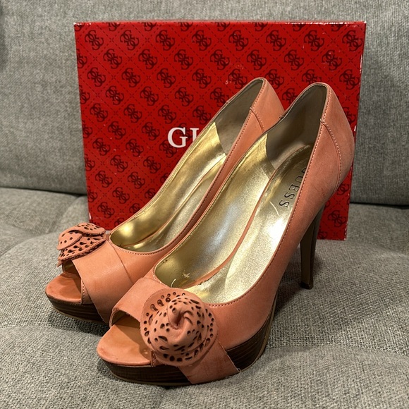 Guess Charisa Leather Heels - Picture 2 of 6